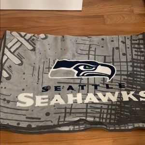 Seattle Seahawk soft throw blanket